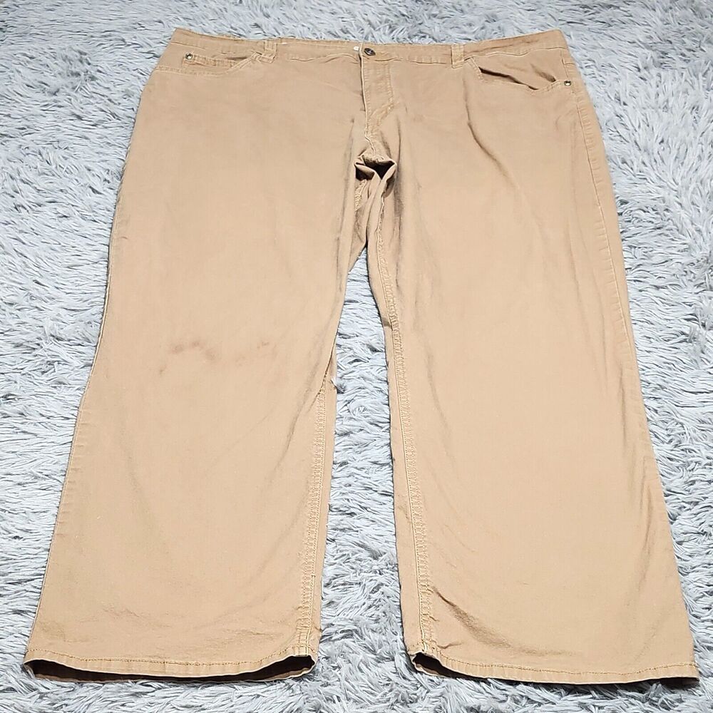 Smiths Workwear Work Pants Mens Size 44x30 Stretch Light Brown Cotton Spandex